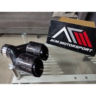 Universal quad exhaust tips forged carbon bmw f30 f10 g20 g30