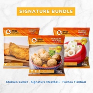 [MING FA] Signature Bundle (Fuzhou Fishball/ Signature Meatball/ Crispy Chicken Cutlet) - Frozen [35