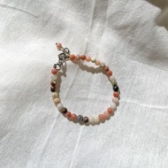 Flamed bracelet by locolets - 4mm beads / 6mm beads / bead bracelet / beads bracelet