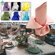 Polyester Cloth Napkin Solid Soft Washable and Reusable Dinner Napkin for Restaurant Party Dinner De