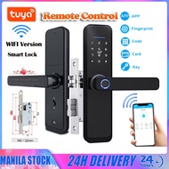 TUYA 9in1 Smart Door Lock Anti-Theft Fingerprint Digital Password Lock Electronic Lock APP Unlock