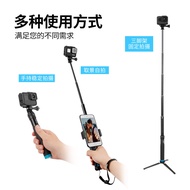 Taixun Aluminium Alloy Selfie Stick Aksesori Kamera Sukan Tindakan, GoPro Siri Sambungan Teleskopik 