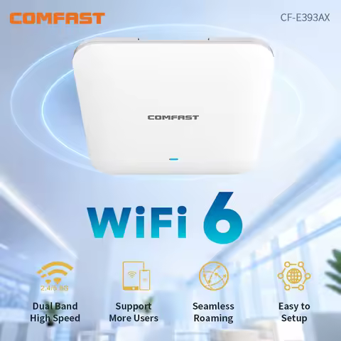 Comfast CF-E393AX 3000Mbps Gigabit WiFi 6 Wireless Ceiling AP Dual Band 2.4G+5Ghz 802.11AX Wifi 6 Ac