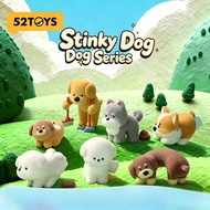 52TOYS Official Licensed POOPOO PUPS Blind Box Cute Flocked Dog Collectible Figure Toy for