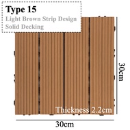 SG FOREVERGREEN | Interlocking Decking Tiles Wooden Floor Tile Outdoor Indoor Use Waterproof Grass S