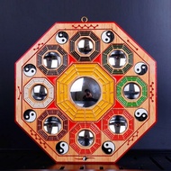 Peach Wood Peach Wood Gossip Mirror Door Crafts Tai Chi Gossip Jiugong Gossip Mirror Home Door Penda