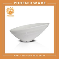 8-Inch Slanted Mouth Bowl Melamine White Phoenix D185008