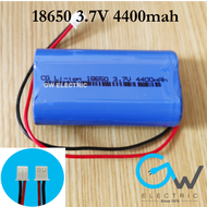3.7V Li-ion Rechargeable Battery Pack 4400mah 18650 &amp; Charging Cable For Radio / DVD / Audio Player Pengecas Bateri