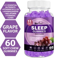 Biofinest Sleep Gummy Supplement - Melatonin Ashwagandha Turmeric Vitamin - Mind Rest Deep Sleep Men