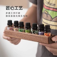 Black Walnut Color Essential Oil Display Stand Display Solid Wood Essential Oil Box Cosmetics Deskto