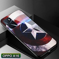 Softcase Glass Kaca OPPO A16 - Casing Hp OPPO A16 - C16 - Pelindung hp OPPO A16 - Case Handphone OPPO A16 - Casing Handphone OPPO A16 - Softcase oppo A16