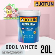 20L ( WHITE 0001 ) JOTUN Jotashield Antifade Exterior ANTI FADE JOTUN ( FREE 7" ROLLER SET ) WISION