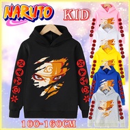 【Ready Stock】Naruto Children Hoodie Baby Boys Hoodies Autumn Kids Kakashi Japanese Anime Girls Sasuke 4-14 Years