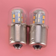 2Pcs Warm White Car Led Tail Brake Turn Signal Indicator Warning Light Lamp Bulb BA15S 6V-28V