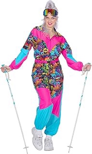 Retro Ski Suit with 80s Print for Women - One-Piece Jumpsuit - Retro Aprés Ski - Carnival - Sizes 36