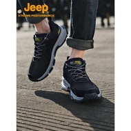 Jeep/Jeep Outdoor Hiking Shoes Men's Anti-slip Wear-resistant Hiking Shoes Retro Stitching Casual Sh