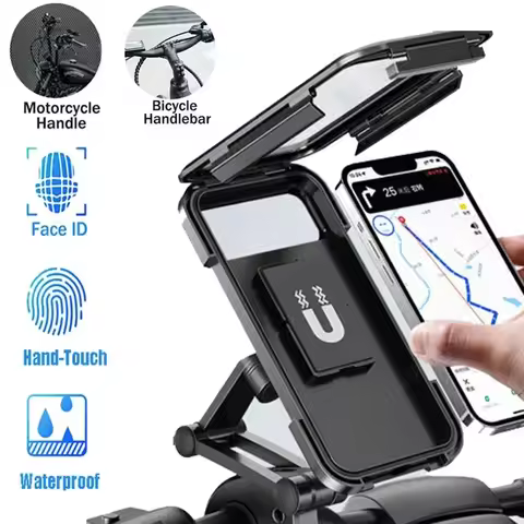 360 Degree Motorcycle Bike Phone Mount Holder 6.7 Zoll Handy Halterung Halter Smartphone Motorrad Fa