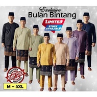 [On Hand L-5XL] OFFICIAL Bulan Bintang Exclusive Baju Melayu Teluk Belanga. 2023 Baju Melayu Beto. Baju Teluk Belanga