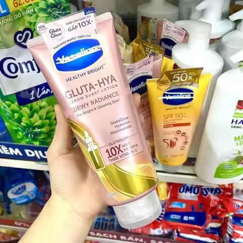 Vaseline SPF50 Body Serum - Brightening, Hydrating & Sun Shield 290ml