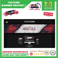 🔥🔥READY STOCK🔥🔥27 Premium Youtube Banner Graphics EPS | AI | Adobe Package 1