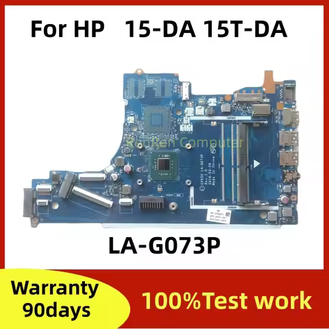 EPK50 LA-G073P For HP Pavilion 15-DA 15T-DA Laptop Motherboard With N4000 N5000 CPU L20372-001 L2037