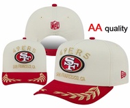 Men's 49ers New Era Black/Scarlet 2025 Draft A-Frame 9FIFTY Snapback Hat