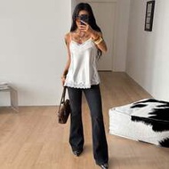 Women's  Summer Streetwear Chic Y2K Techno Outfit Vacation Outfits Party Gyaru Lace Comfortable Whit