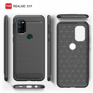 REALME 7 7i 7 PRO C17 CASE IPAKY CARBON SOFTCASE SILICON RUBBER BLACK CARBON BLACK CASING BACK PROTE
