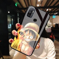 Softcase Glas Kaca One Piece Oppo A53 2020-A33 2020 -S10 - Casing Hp- Oppo A53 2020-A33 2020 - Pelindung hp-Case Handphone