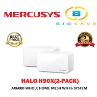 MERCUSYS HALO H90X(2-PACK) AX6000 WHOLE HOME MESH WIFI 6 SYSTEM