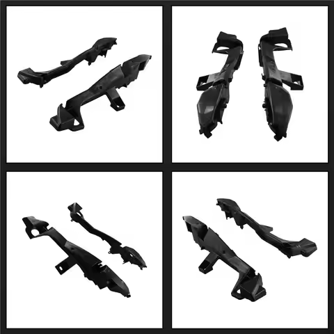 N60R-1 Pair Front Bumper Support Bracket 52116-60131 52115-60071 For Toyota Land Cruiser Prado 120 2