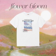 (oversize summer) เสื้อยืด เสื้อยืดผ้าคอตตอน-Nature [flower Bloom] OT3(พร้อมส่ง)