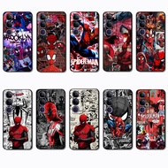 for 3c VIVO Y21d Y04 NS57 Spiderman Marvel Fashionable soft black phone case