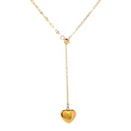 Korean Heart Gold Necklace Titanium Stainless Steel Necklaces Pendant 916 Gold Necklace Tarnish Free