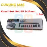 Socket Wrench Set 8-24mm 10 Pcs / Socket Wrench Set