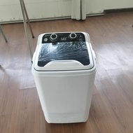 家用單桶半全自動迷你洗衣機