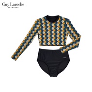 Guy Laroche Swimwear GPL2006 ชุดว่ายน้ำ กีลาโรช ทูพีซ (Two piece) เสื้อแขนยาว ชุดว่ายน้ำหญิง