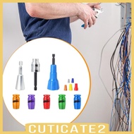 [Cuticate2] Wire Stripper for Drill 14 12 10 8 6AWG Gauge Multipurpose Professional Wire Caps Wire S