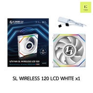 NEW ! [ดูดเข้า / เป่าออก] SL WIRELESS LCD Fancase Lian Li rgb Fan case 120mm พัดลมเคส สีขาว REVERSE 
