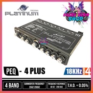 PLATINUM PEQ4 PLUS ราคา 850 บาท ปรีแอมป์ 4 band  ปรีรถยนต์  ปรีแอมป์ติดรถยนต์ ปรีปรับเสียง ปรีแอมป์รถยนต์4 แบนด์ แยกซับอิสระ