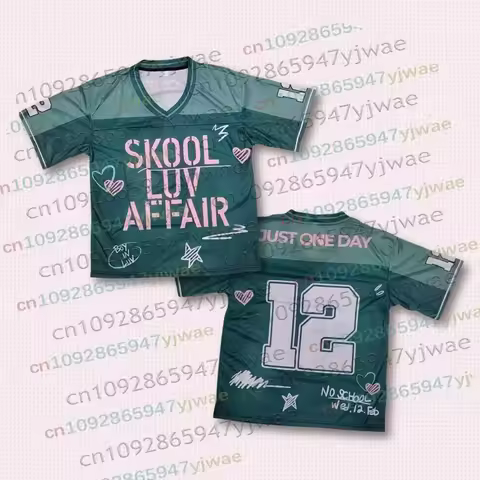 Skool Luv Affair Football Jersey World Tour 2026 Comeback Merch Shirt Kpop Gift for Summer Men's And