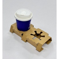 2 Cup Paper Tray/ Cup Tray / Drink Tray / Disposable Cup Tray