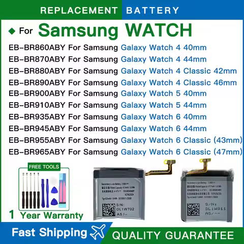 Replacement Battery for Samsung Galaxy Watch 4 Watch4 Classic Watch 5 Watch5 Classic Watch 6 Watch6
