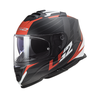 LS2 Helmets - Storm II FF800 Nerve Matt Black Red - หมวกกันน็อคเต็มใบ