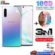 3in1 Samsung Galaxy Note 20 Ultra Note20 Note 10 Plus Note10 Note 9 Note 8 S20 Ultra S20+ Hydrogel Soft Screen Protector