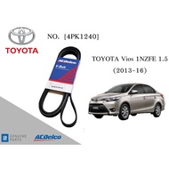 Front Belt Toyota Vios 1NZFE 1.5 (2003-2006)/(2013-2016) [4PK1240] Engine/Alternator AC Delco