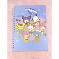 Ring Notes A5 Notebook with Sanrio Motif