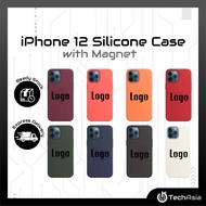 Magnetic Liquid Silicone Casing Compatible with iPhone 12 12 PRO MAX 12 MINI i Phone 12 PRO