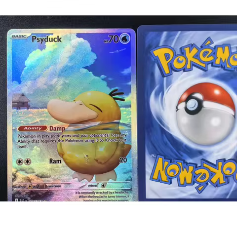 Diy Pokemon Ascended English Heroes Pokemon Cards Asc 226/217 PSYDUCK ILLUSTRATION RARE COLLECTION A