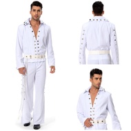 Elvis 2022 Elvis Aron Presley ชุดคอสตูมคอสเพลย์ชุดงานรื่นเริงฮาโลวีน